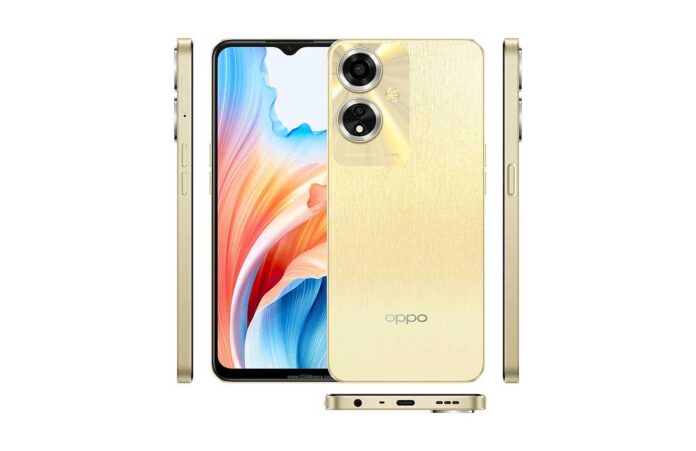 Tampilan depan Oppo A59 dengan layar IPS LCD dan kamera 13 MP