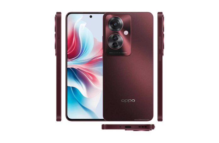 Tampilan depan Oppo F25 Pro dengan layar AMOLED dan kamera 64 MP