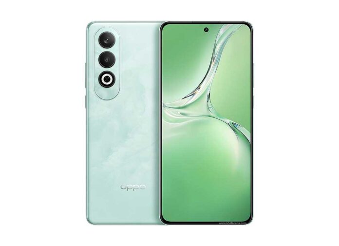 Tampilan depan Oppo K12 dengan layar AMOLED dan kamera 50 MP