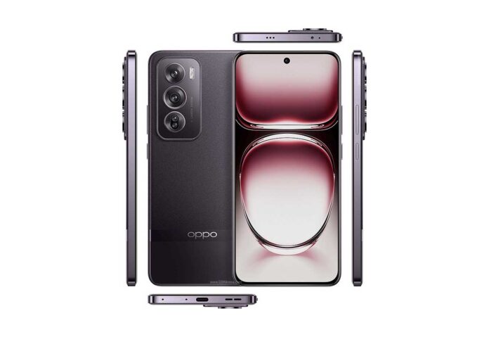 Tampilan depan Oppo Reno12 Pro dengan layar AMOLED dan kamera 50 MP