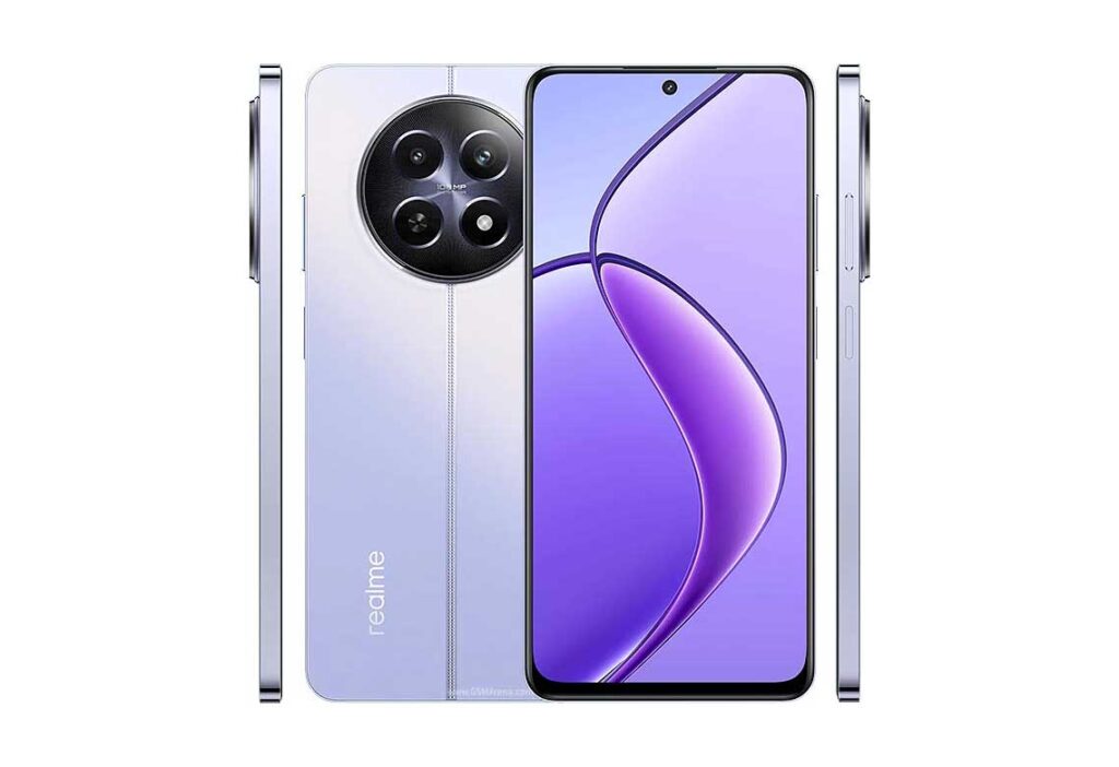 Tampilan depan Realme 12 dengan layar IPS LCD dan kamera 108 MP