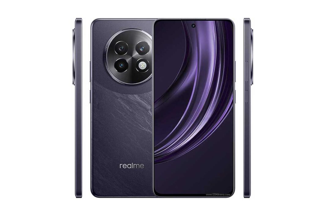 Tampilan depan Realme 13+ dengan layar AMOLED dan kamera 50 MP