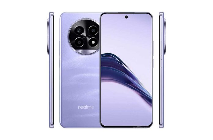 Tampilan depan Realme 13 Pro dengan layar AMOLED dan kamera 50 MP