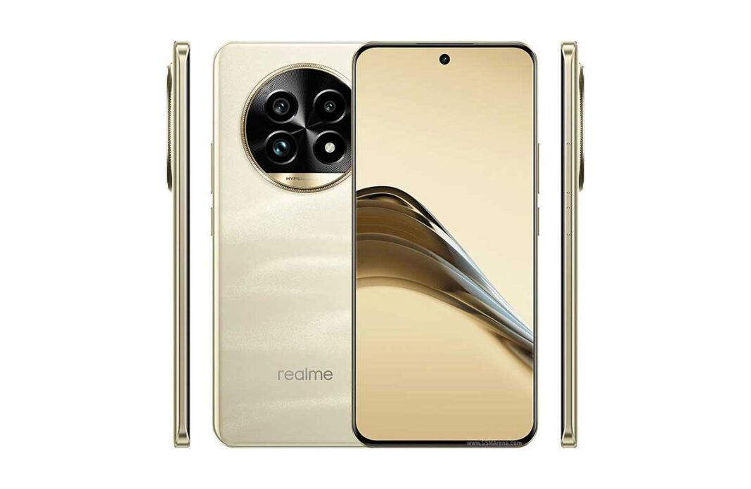 Tampilan depan Realme 13 Pro+ dengan layar AMOLED dan kamera 50 MP