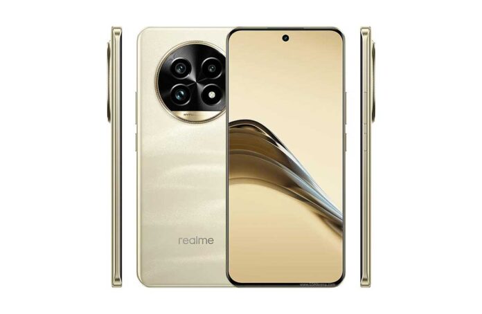 Tampilan depan Realme 13 Pro+ dengan layar AMOLED dan kamera 50 MP