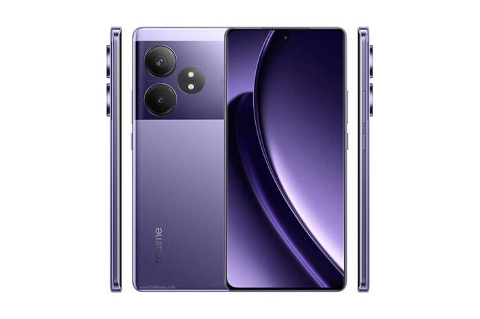 Tampilan depan Realme GT Neo6 dengan layar LTPO AMOLED dan kamera 50 MP