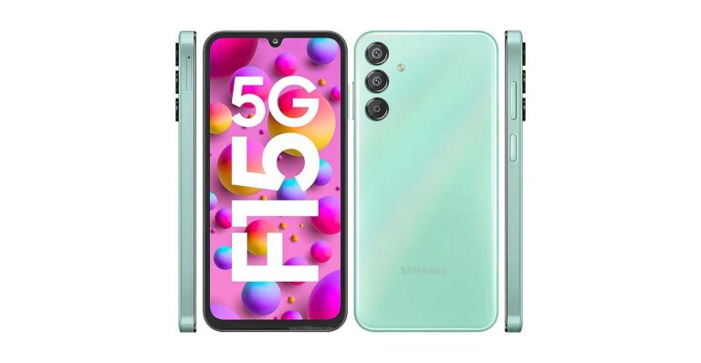 Tampilan depan Samsung Galaxy F15 dengan layar Super AMOLED dan kamera 50 MP