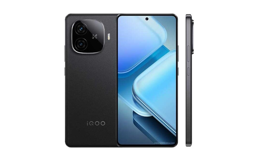 Tampilan depan vivo iQOO Z9 Turbo dengan layar AMOLED dan kamera 50 MP