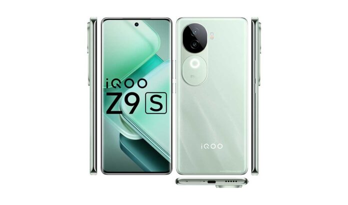 Tampilan depan vivo iQOO Z9s dengan layar AMOLED dan kamera 50 MP