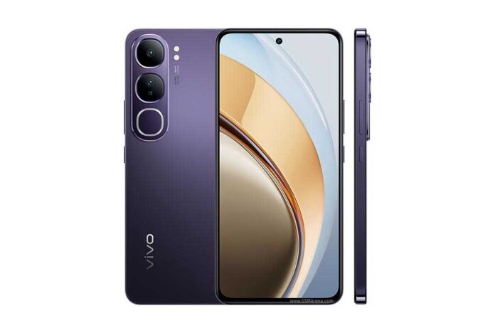 Tampilan depan vivo V40 Lite (IDN) dengan layar AMOLED dan kamera 50 MP