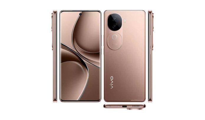 Tampilan depan vivo V40e dengan layar AMOLED dan kamera 50 MP