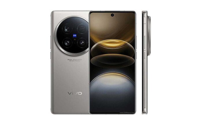 Tampilan depan vivo X100 Ultra dengan layar LTPO AMOLED dan kamera 50 MP