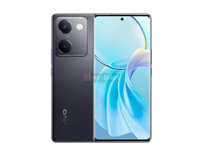 Tampilan depan vivo Y300 Plus dengan layar AMOLED dan kamera 50 MP