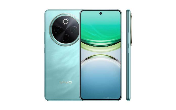 Tampilan depan vivo Y300 Pro dengan layar  dan kamera 50 MP