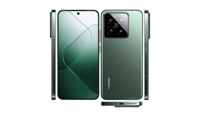 Tampilan depan Xiaomi 14 dengan layar LTPO OLED dan kamera 50 MP