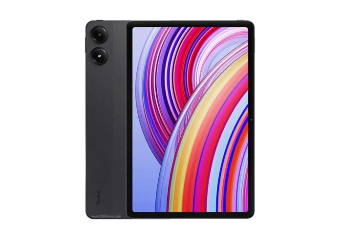 Tampilan depan Xiaomi Redmi Pad Pro 5G dengan layar IPS LCD dan kamera 8 MP serta CPU Qualcomm SM7435-AB Snapdragon 7s Gen 2 (4 nm) harga spesifikasi fitur prosesor kamera cpu benchmark memori ram kelebihan kekurangan