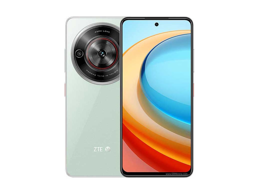 Tampilan depan ZTE Blade A75 dengan layar IPS LCD dan kamera 50 MP