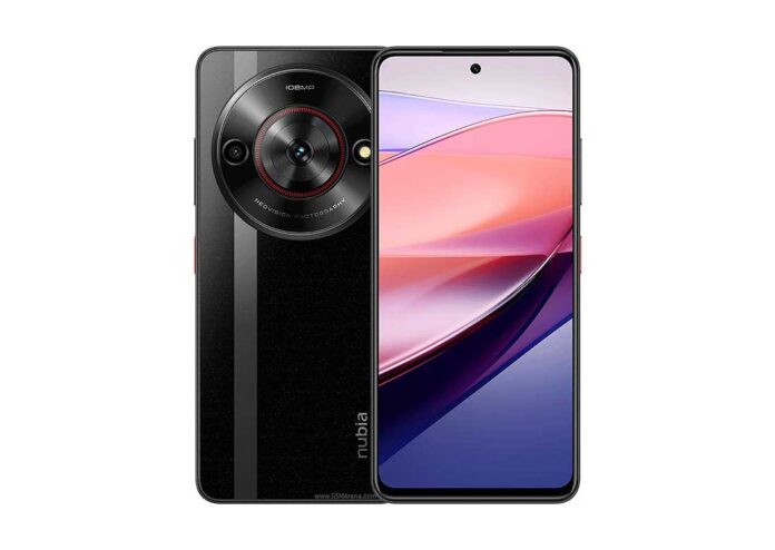 Tampilan depan ZTE nubia Focus dengan layar IPS LCD dan kamera 108 MP