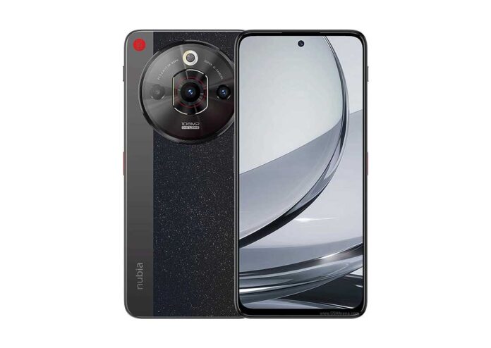 Tampilan depan ZTE nubia Focus Pro dengan layar IPS LCD dan kamera 108 MP