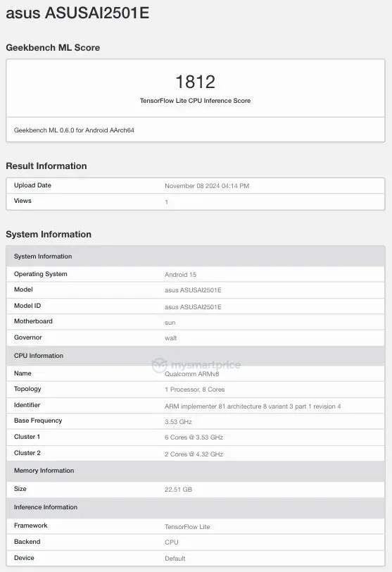 ROG Phone 9 Geekbench