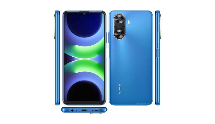 Tampilan depan Huawei Enjoy 70z dengan layar IPS LCD dan kamera 13 MP