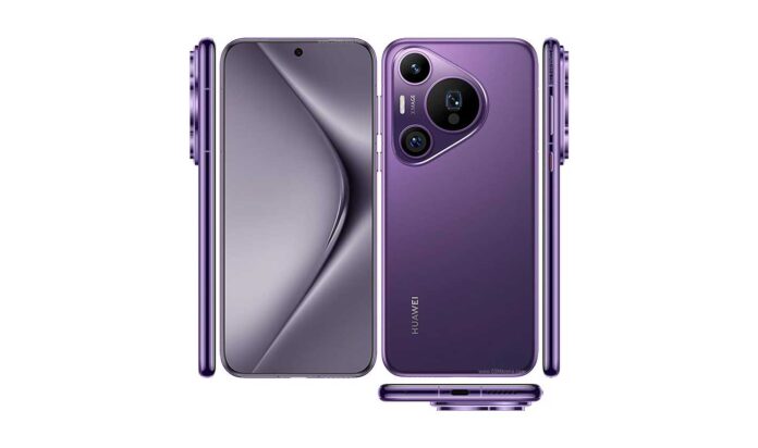 Tampilan depan Huawei Pura 70 Pro dengan layar LTPO OLED dan kamera 50 MP