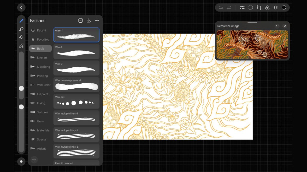 Fitur Batik Huawei GoPaint