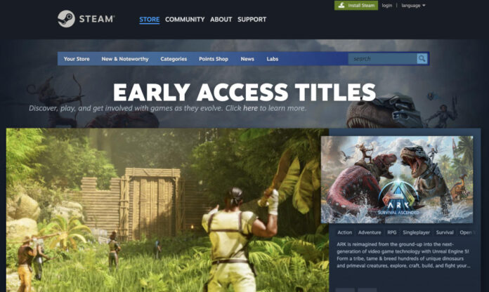 Steam will label early access games that haven't been updated in a year