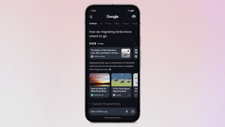 AI Mode adds a dedicated search chatbot to Google