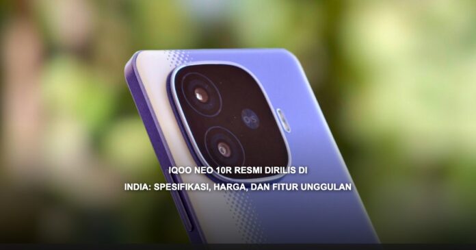 iQOO Neo 10R dalam warna Raging Blue dan MoonKnight Titanium