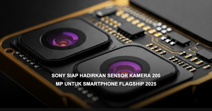 Ilustrasi sensor kamera 200 MP Sony untuk smartphone flagship