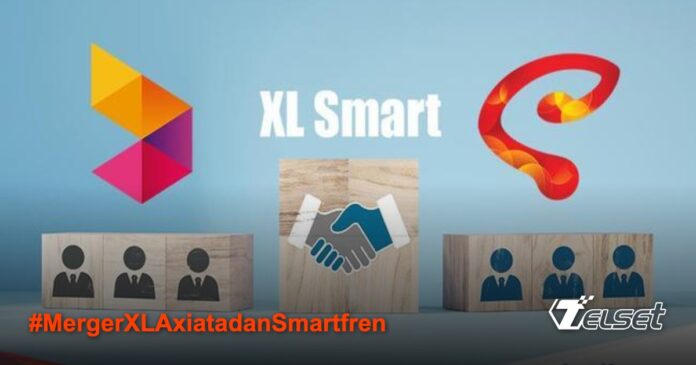 Ilustrasi merger XL Axiata dan Smartfren dalam industri telekomunikasi Indonesia