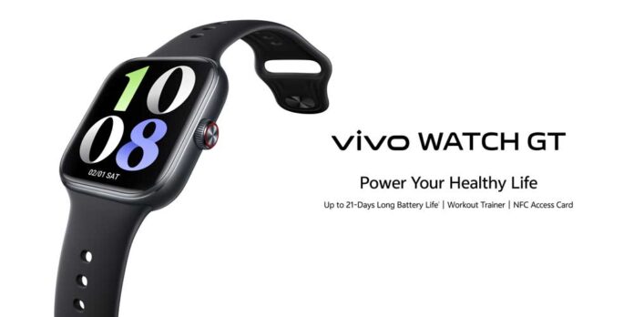 vivo Watch GT smartwatch dengan desain persegi dan fitur canggih