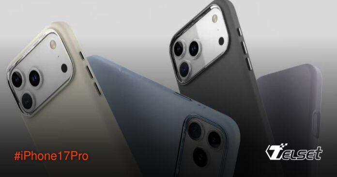 Render iPhone 17 Pro dengan desain kamera besar dan casing warna-warni