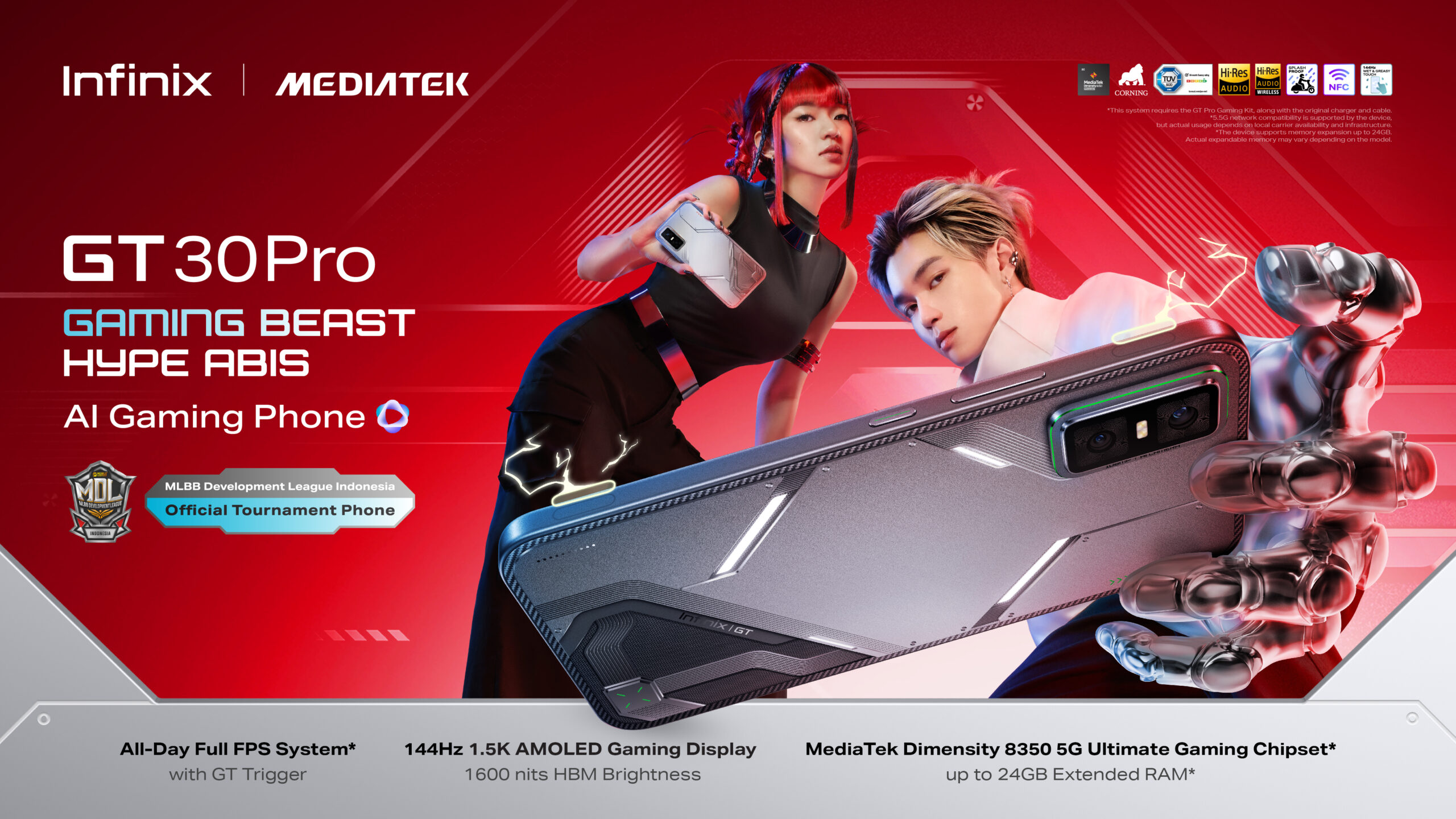 Content image for article: Infinix GT 30 Pro Resmi Meluncur: Gaming Beast dengan Performa Ultimate