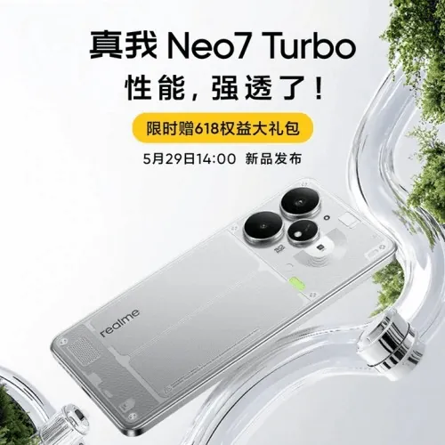 Realme Neo7 Turbo Bocor Lagi, Desain Transparan dan Kamera 50MP Terungkap
