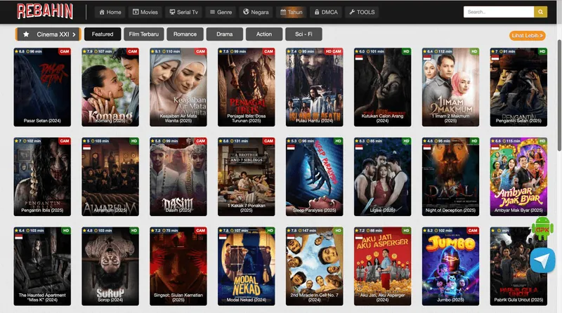 nonton film gratis seccara online di situs rebahin