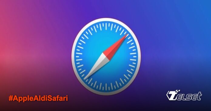 Apple Safari dengan ikon AI dan Google