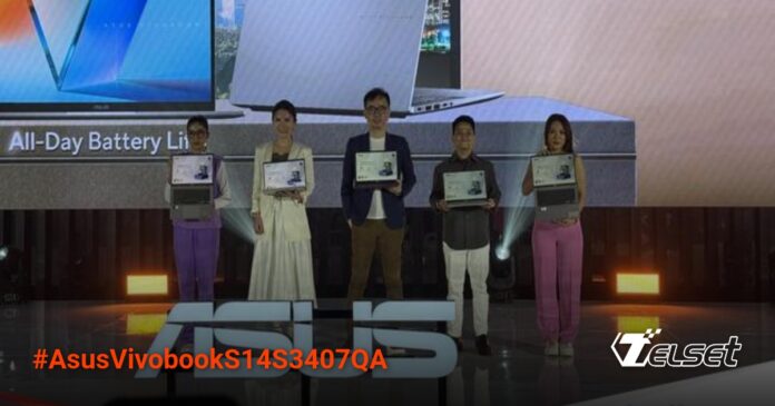 Asus Vivobook S14 S3407QA dengan layar 14 inci dan bodi metal