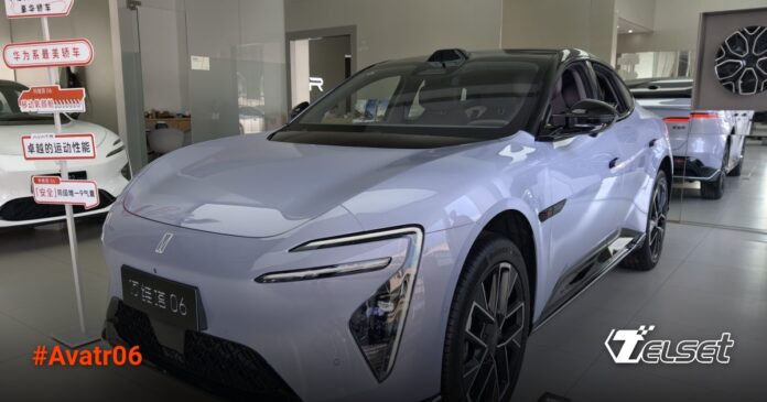 Desain eksterior futuristik Avatr 06 sedan listrik China