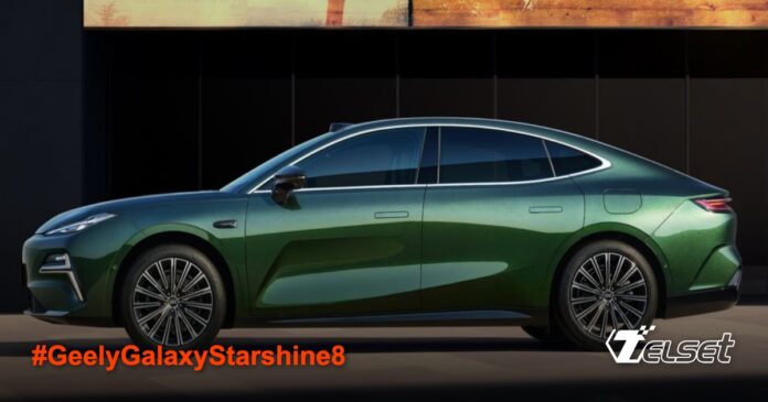 Geely Galaxy Starshine 8 sedan hybrid premium tampak depan dengan desain modern