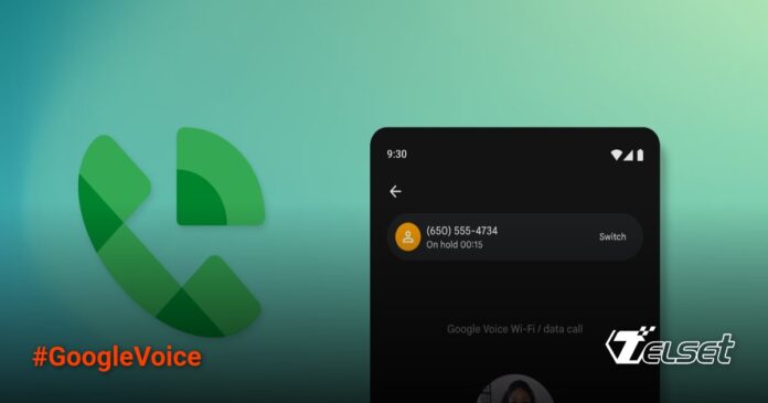 Header image with Google Voice logo and UI