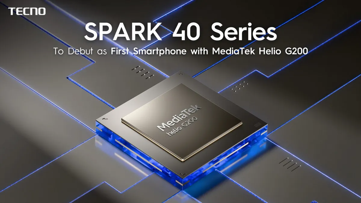 Tecno Spark 40 Pro+ dengan chipset Helio G200