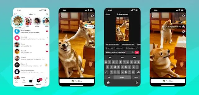 Contoh hasil AI Alive TikTok mengubah foto kucing menjadi animasi