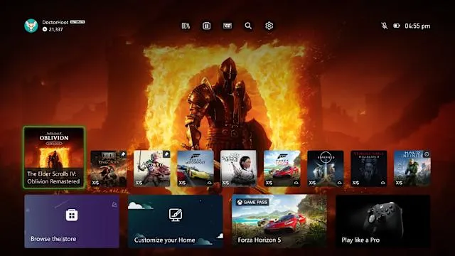 Tampilan baru home screen Xbox dengan fitur kustomisasi