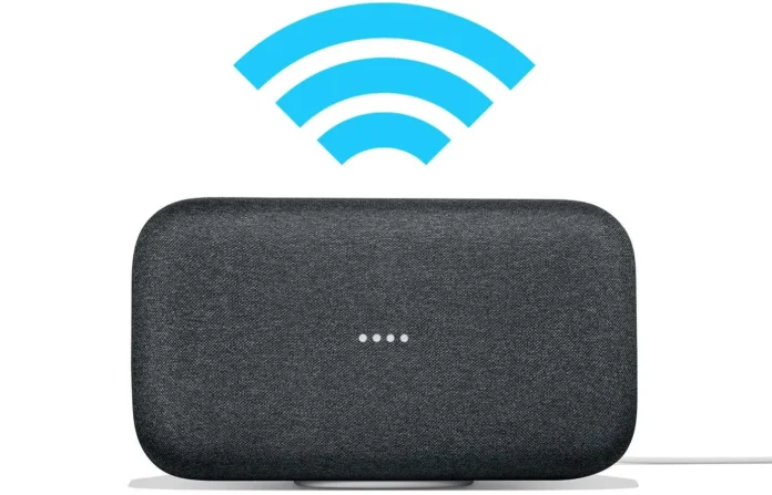 Google Home Max terhubung ke jaringan WiFi