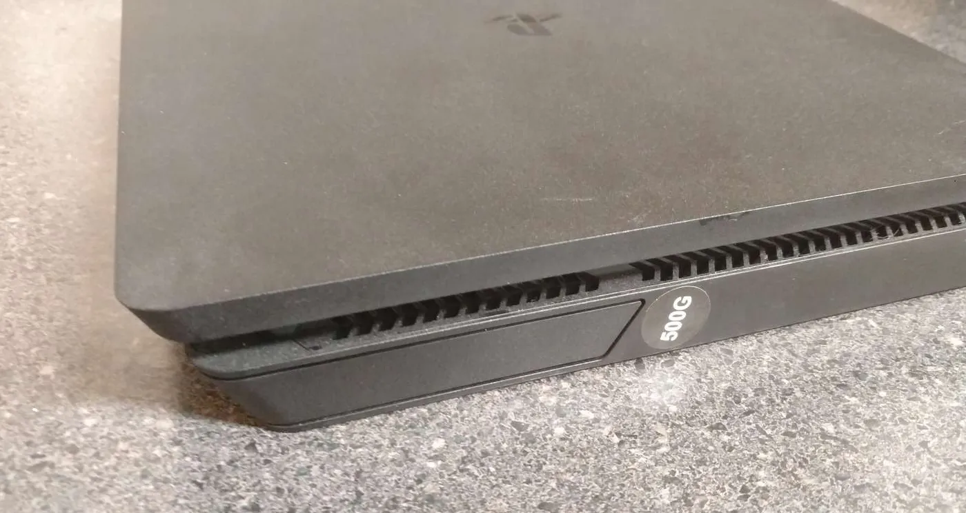 Back side of the PS4 Slim