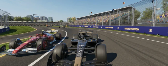 Cover game F1 25 menampilkan mobil balap Formula 1 dan logo resmi