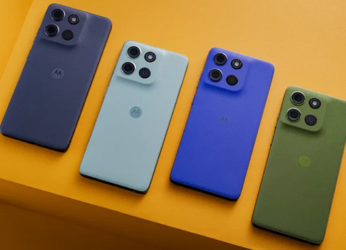 Moto G56 5G smartphone dengan layar lebar dan desain modern