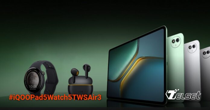 iQOO Pad5 duo, Watch 5 and TWS Air3 announced
